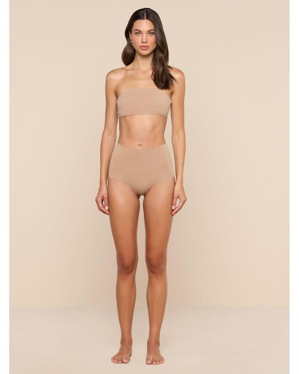 L'Agence Natural Mietta Knit Bandeau Top