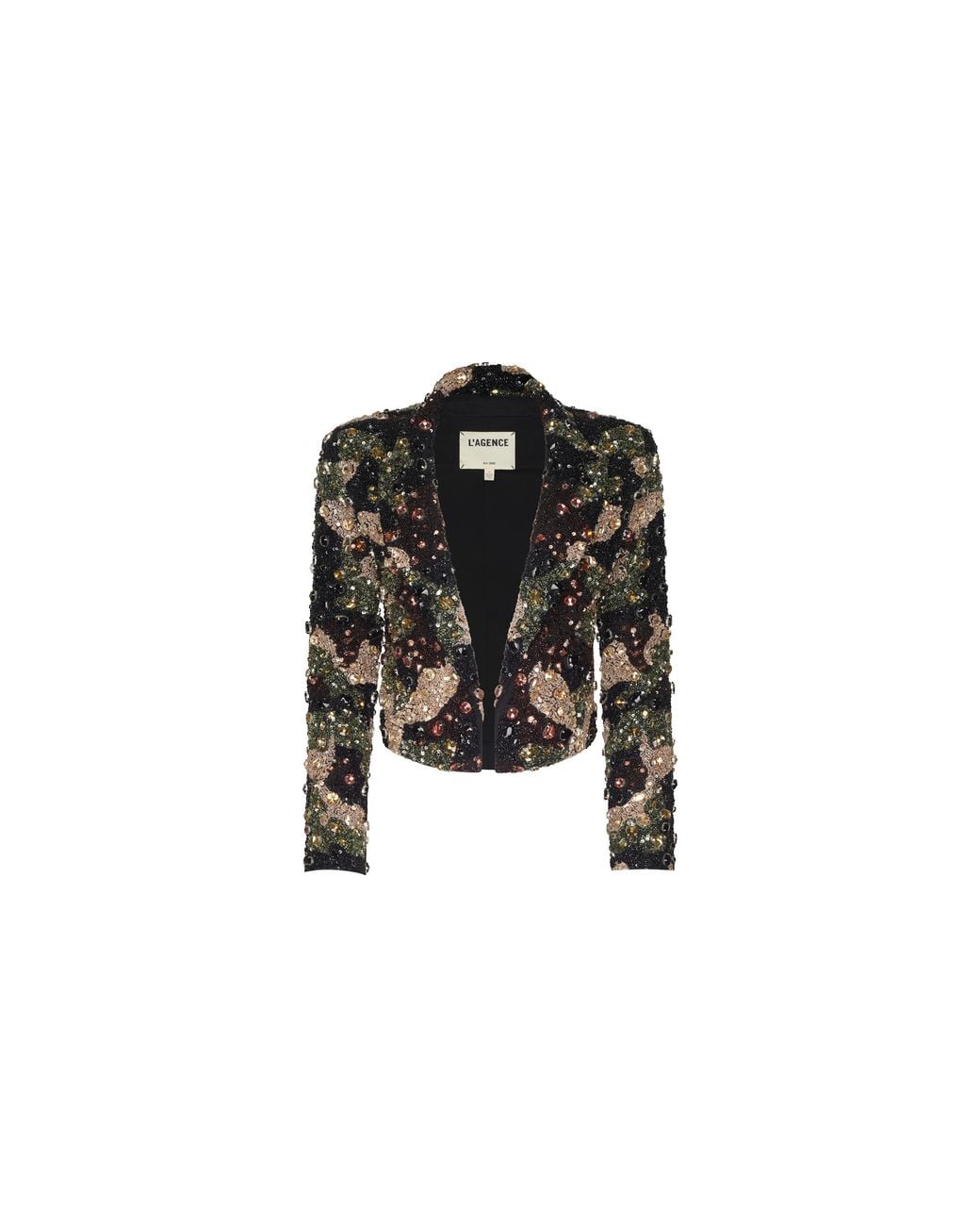 L'Agence Black Jen Crystal Blazer