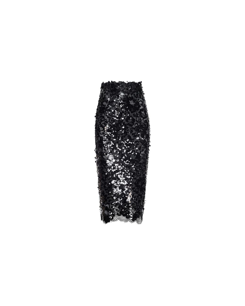 L'Agence Natural Makena Sequin Pencil Skirt