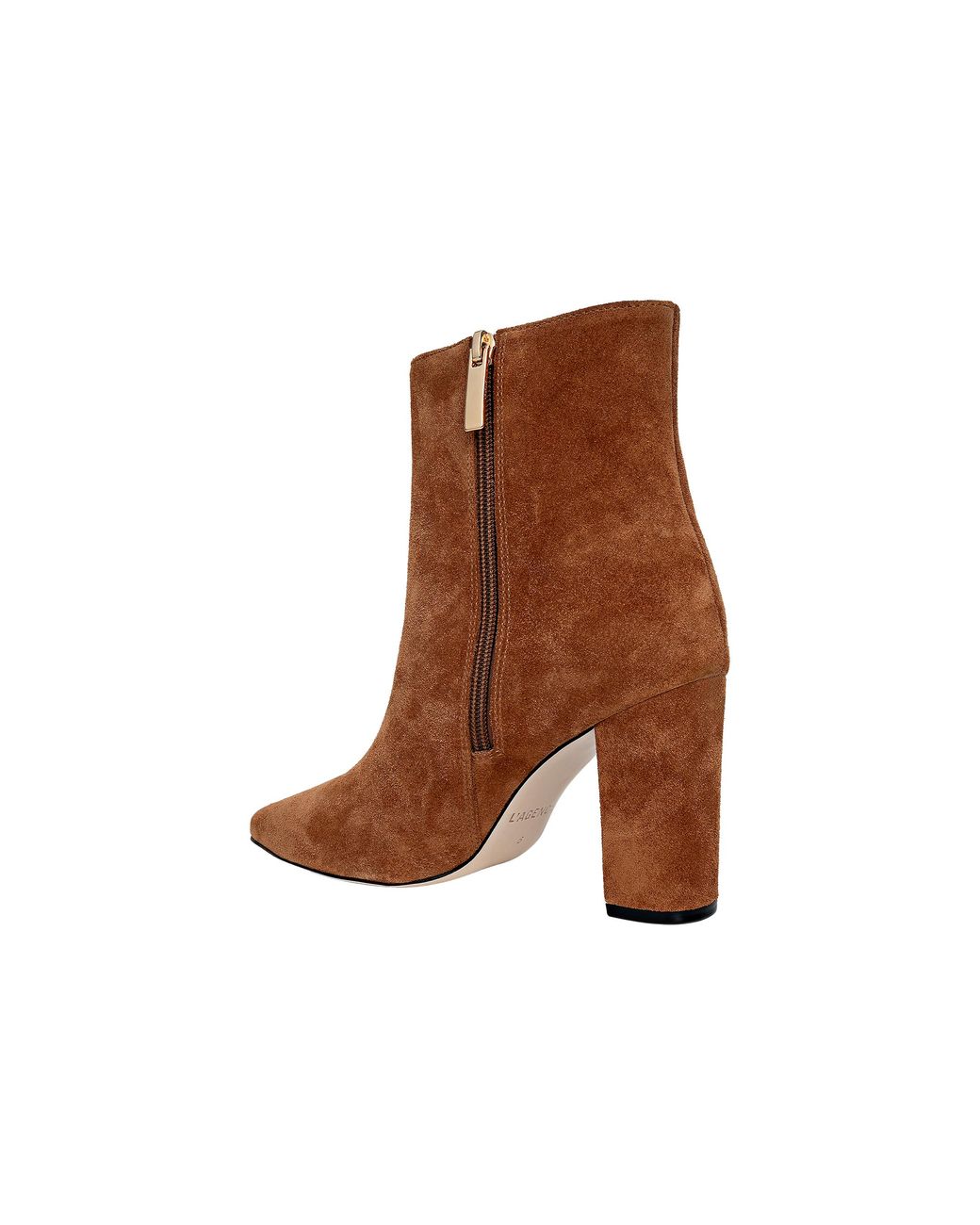 L'Agence Brown Theodora Block-Heel Bootie