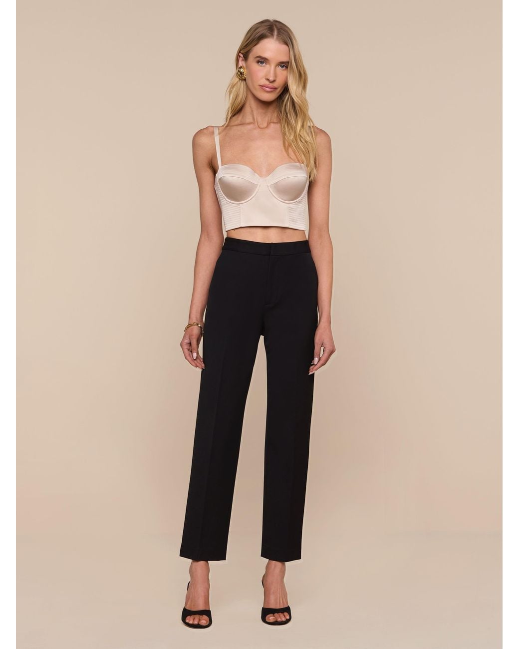 Top Bustier Nysa L'Agence en coloris Black