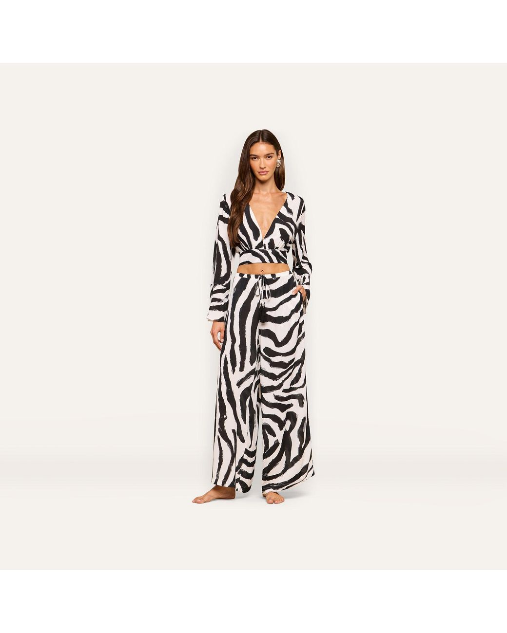 L'Agence White Ambala Cover-Up Top