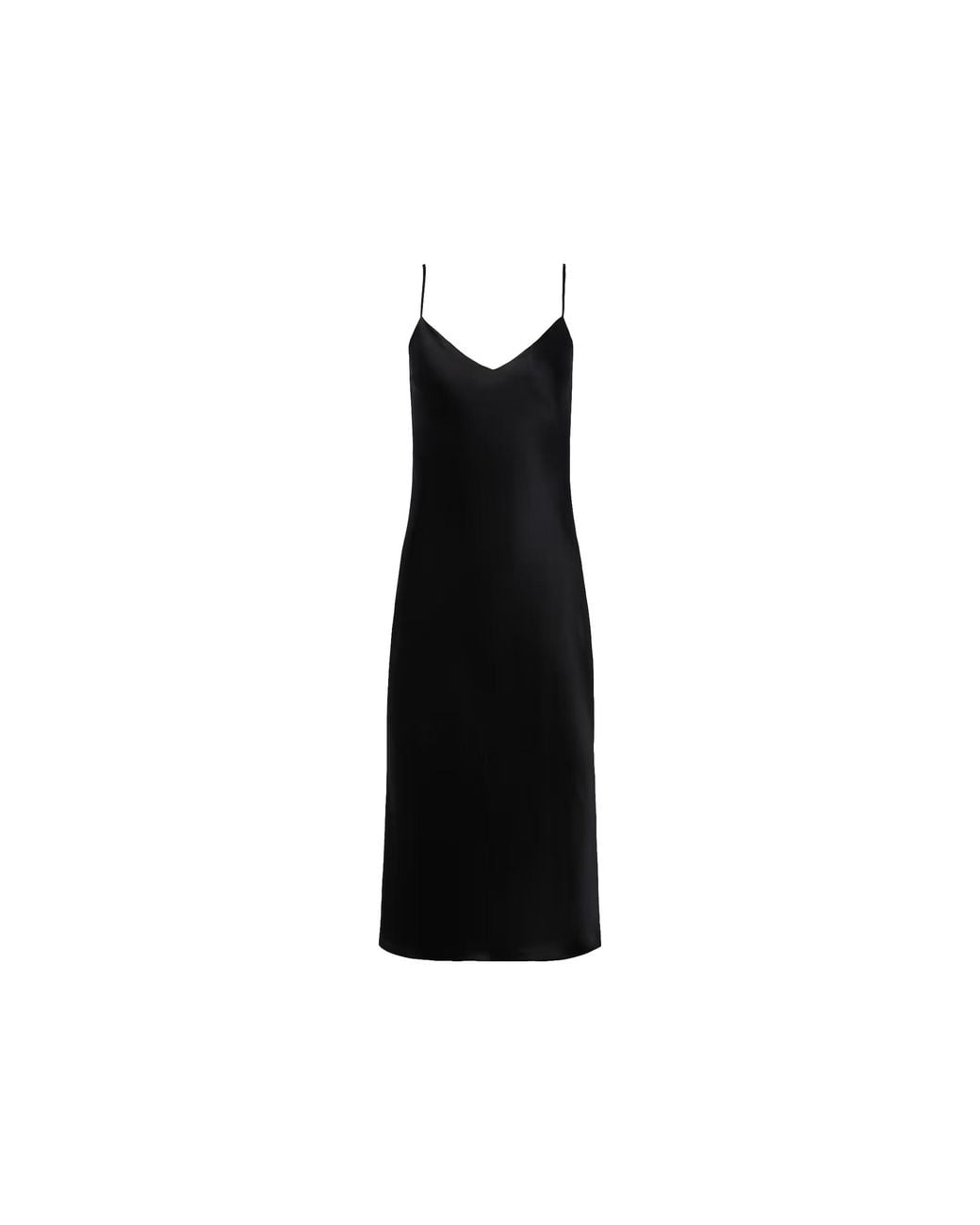 L'Agence Blue Jodie Silk Slip Dress