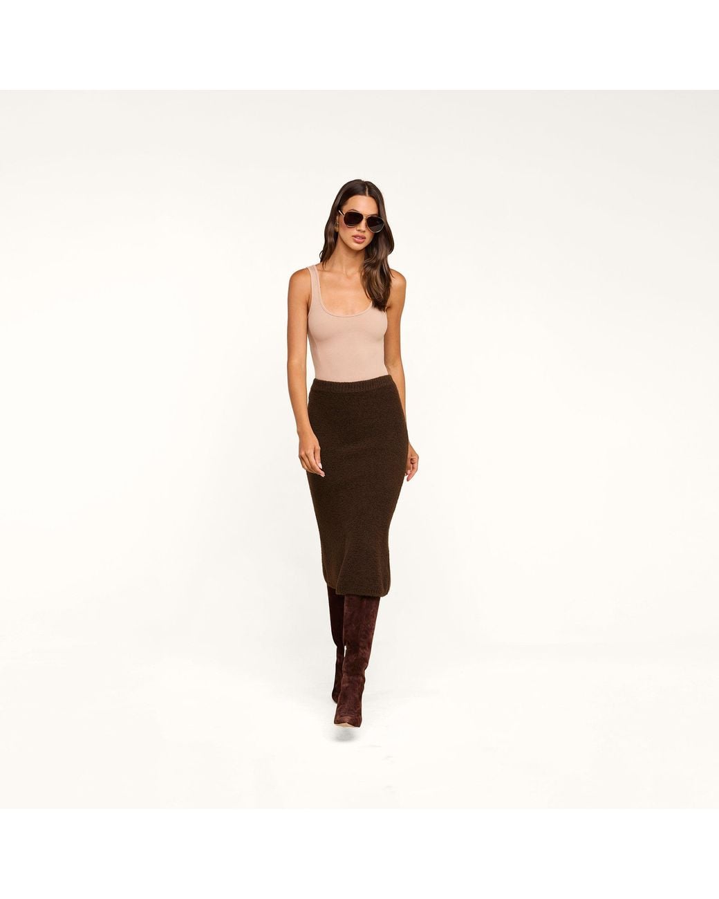 L'Agence Black Salem Knit Skirt