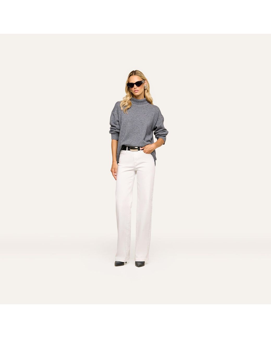 L'Agence Gray 'Agence Selwyn Oversized Turtleneck
