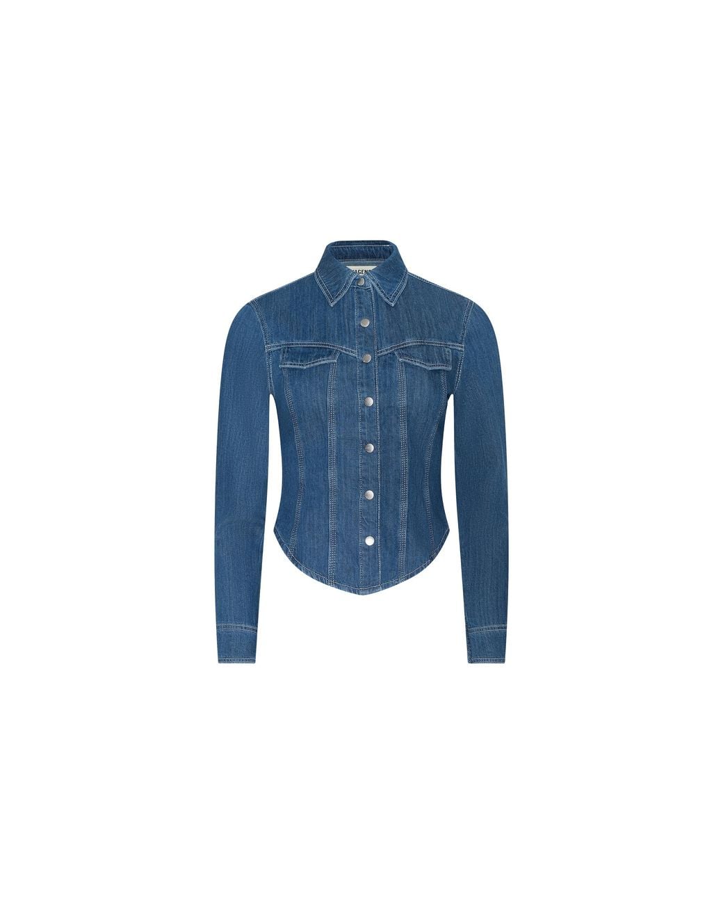 L'Agence Blue Louis Fitted Shirt