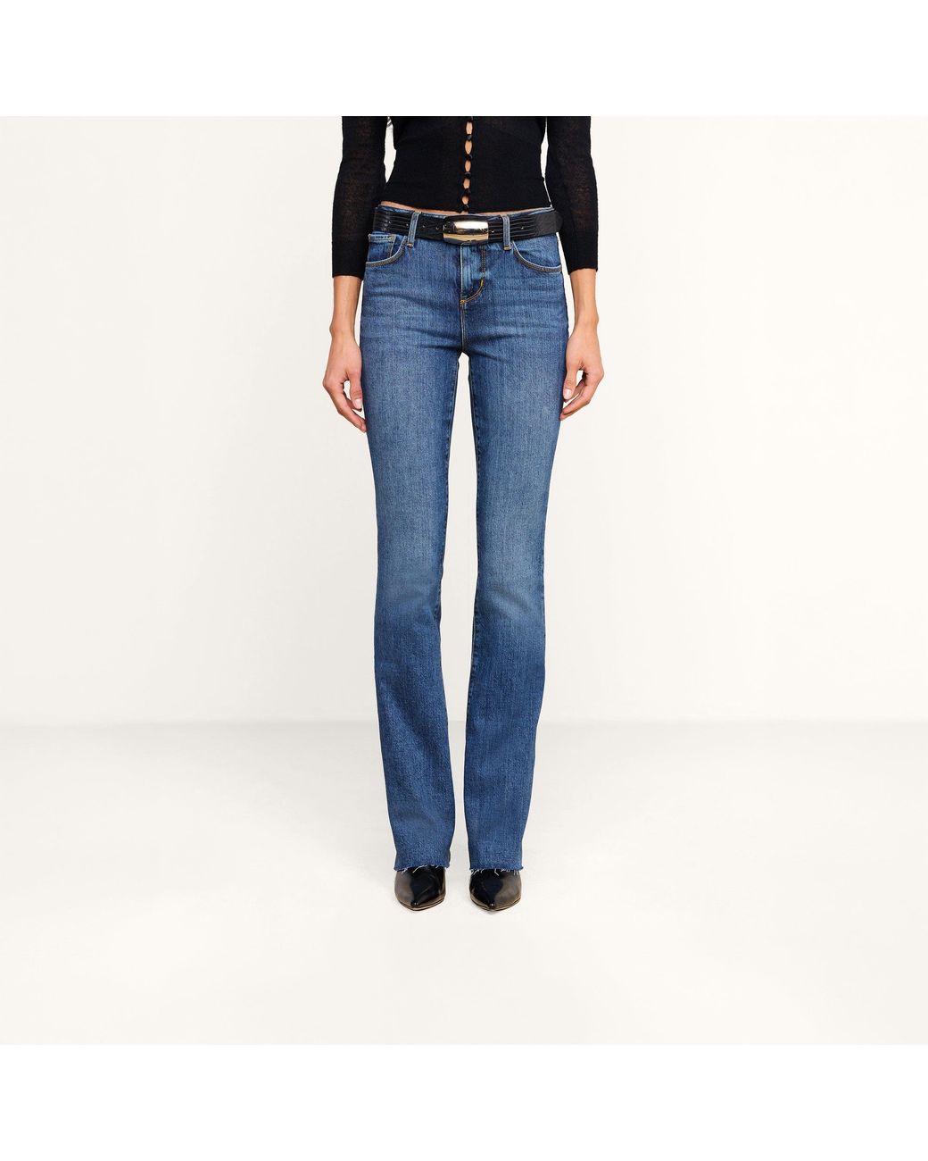 L'Agence Blue Ruth Straight-Leg Jean