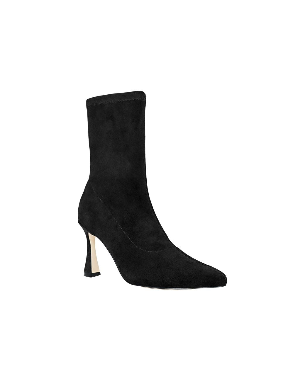 L'Agence Black Severine Stretch-Suede Boot
