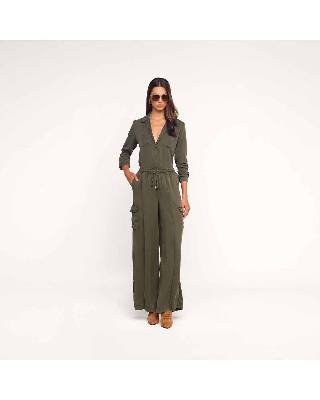 L'Agence Green Isla Shirt