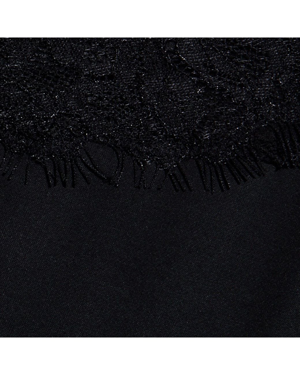 L'Agence Black Elka Satin Lace Camisole