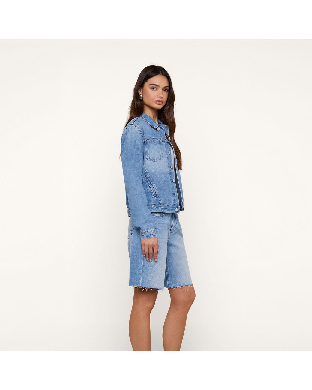 L'Agence Blue Celine Jean Jacket