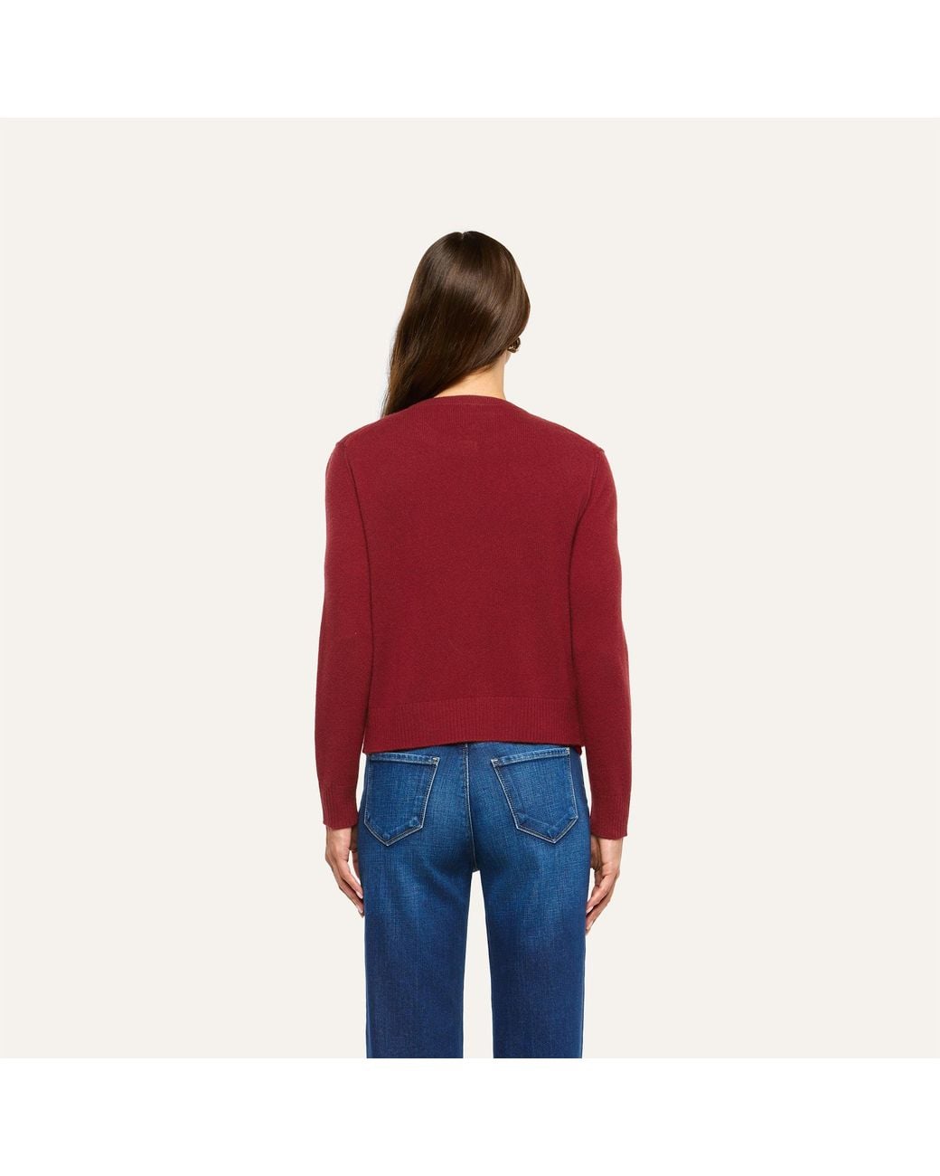 L'Agence Red Malone Cashmere Cardigan
