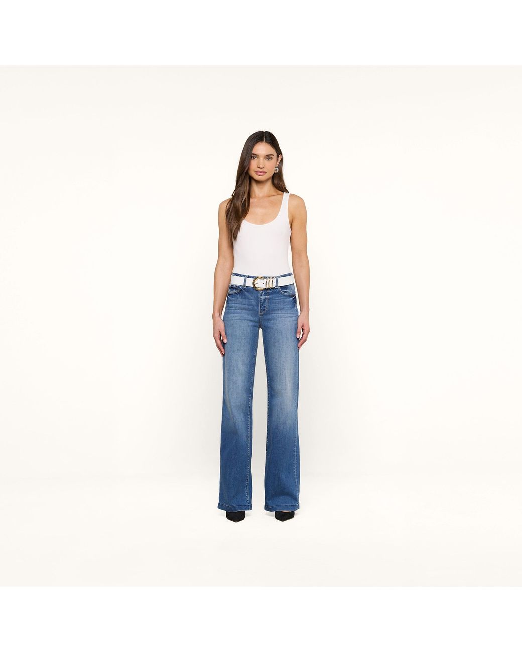 L'Agence Metallic Tobar Leather Belt