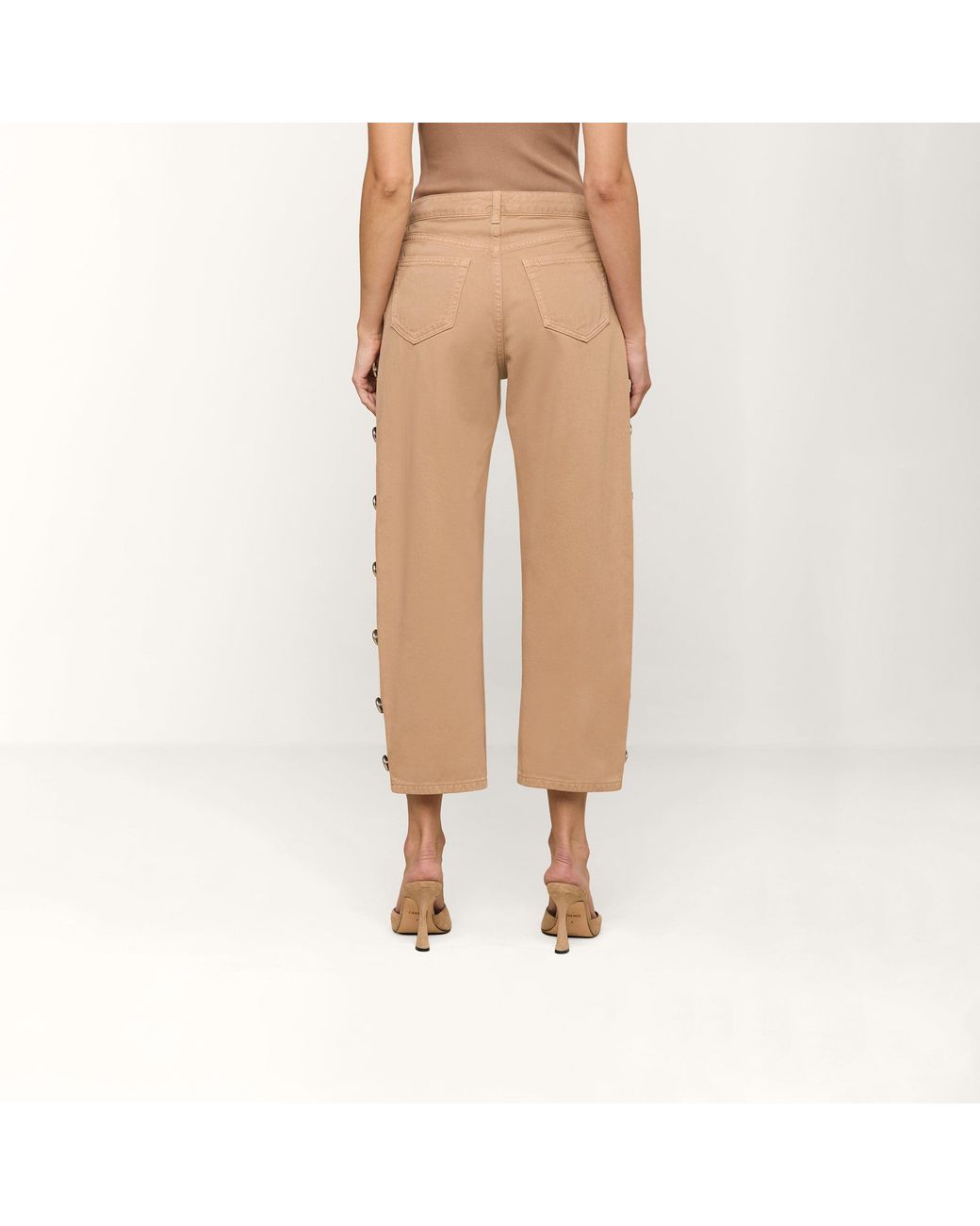 L'Agence Natural Mallis Studded Bow-Leg Jean
