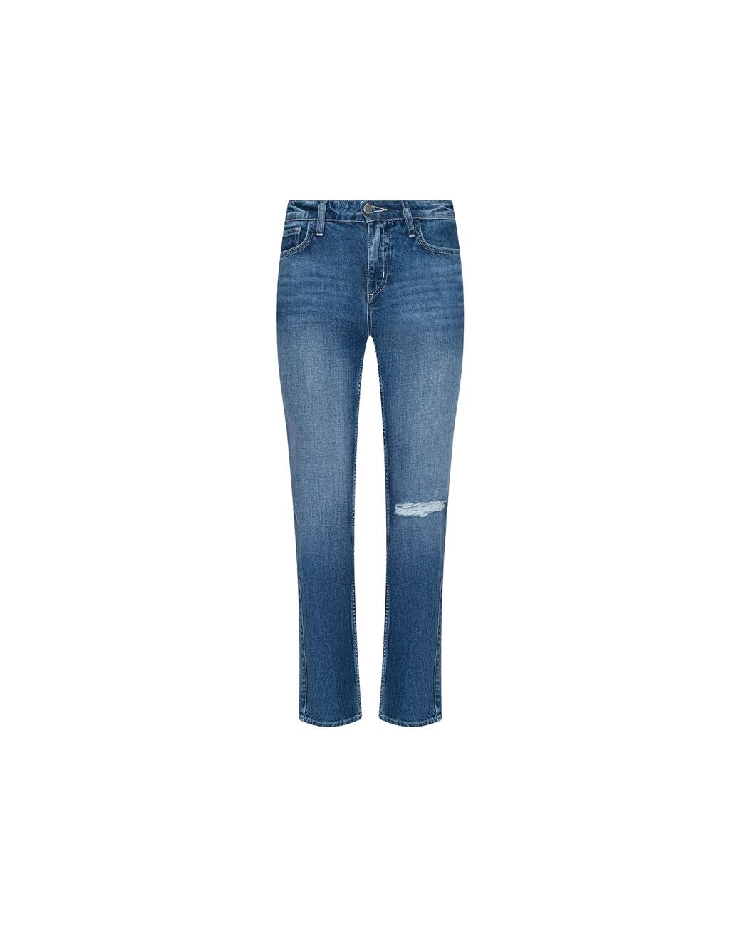 L'Agence Blue Nevia Slouchy Straight-Leg Jean