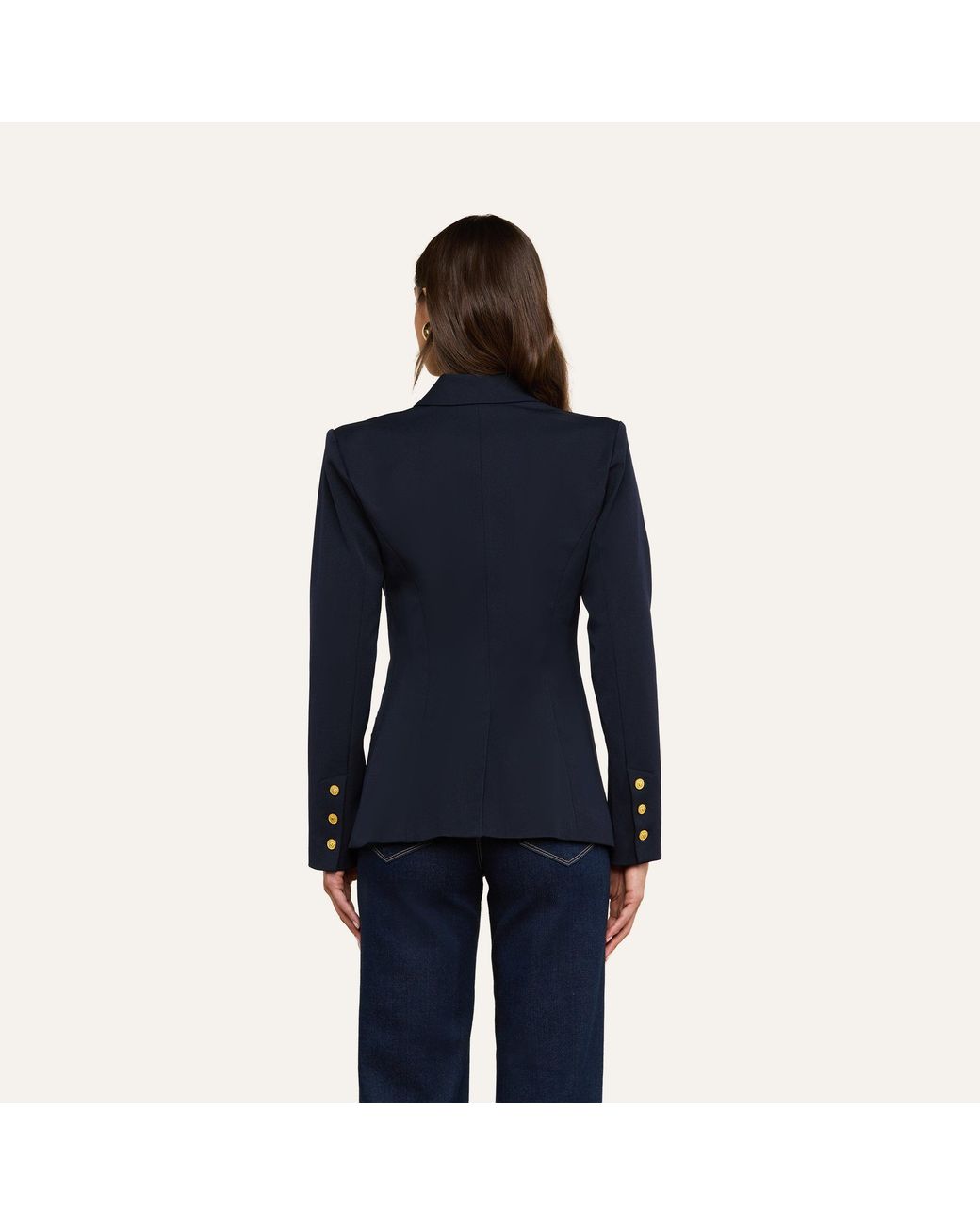 L'Agence Blue Kyomi Double-Breasted Blazer