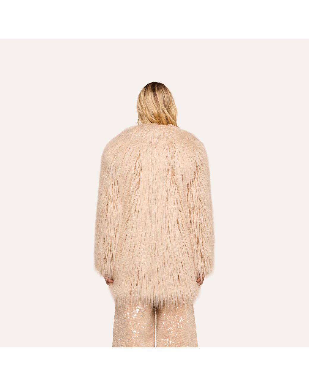 L'Agence Natural Toira Faux Fur Coat
