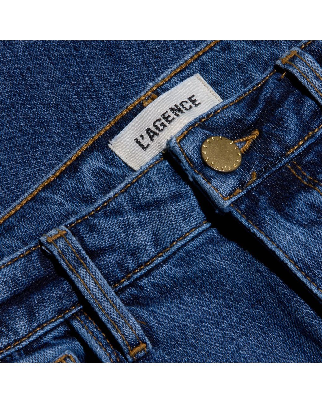 L'Agence Blue Ruth Straight-Leg Jean
