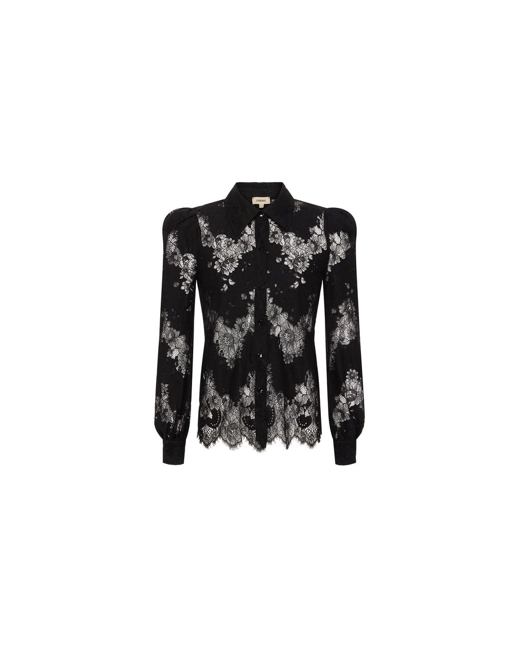 L'Agence Black Jenica Lace Blouse