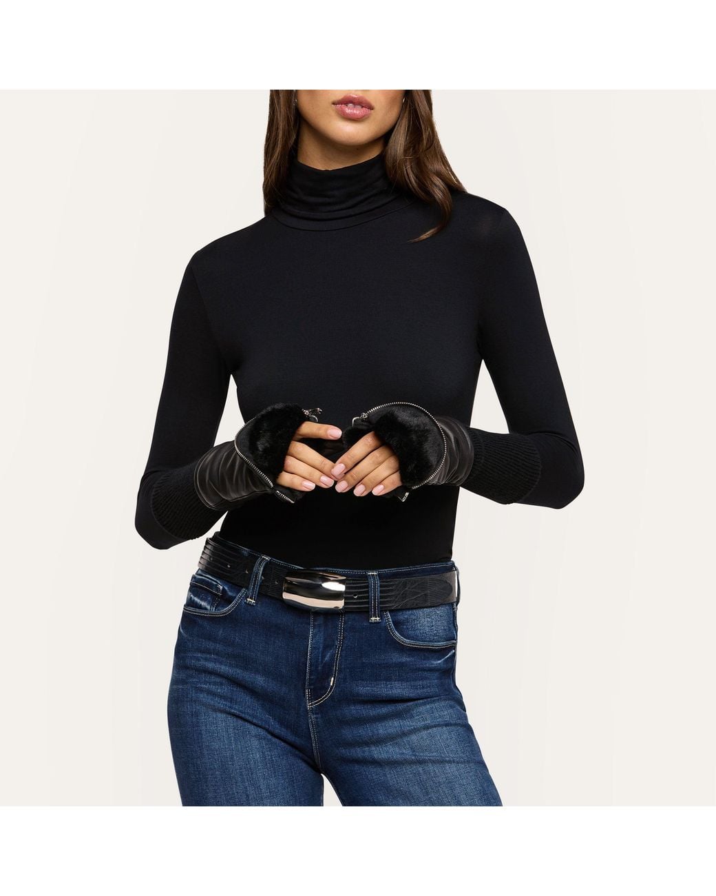 L'Agence Black Tempo Mittens