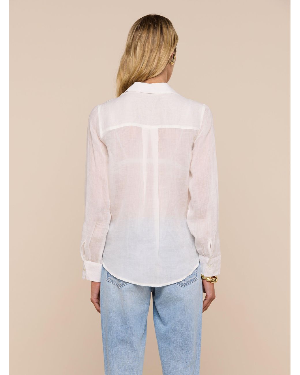 L'Agence Blue Ellery Blouse Top