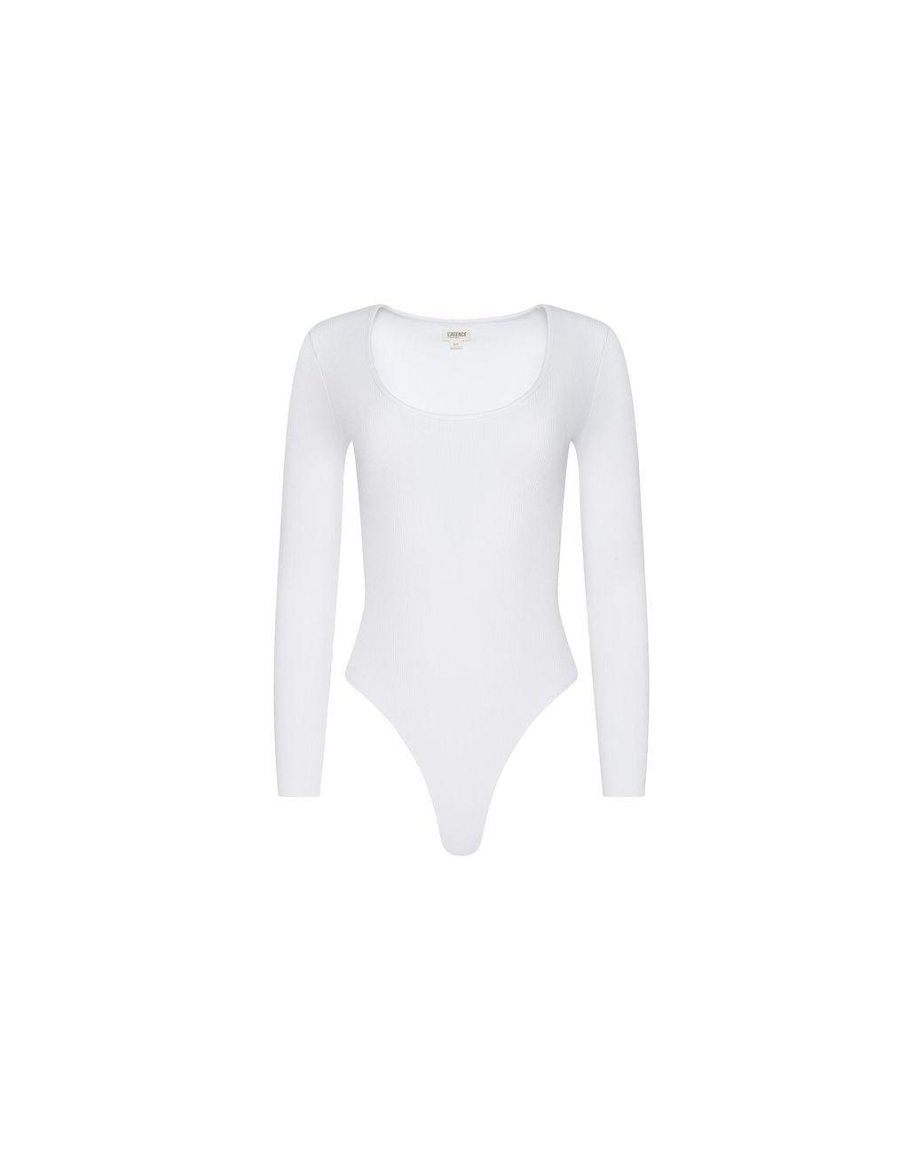 L'Agence White Elara Scoopneck Bodysuit