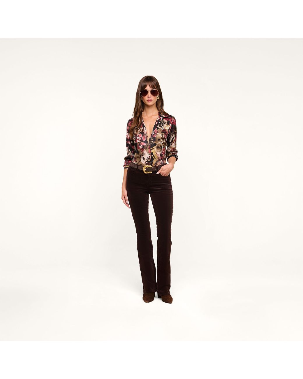 L'Agence Multicolor Tyler Silk Blouse Top