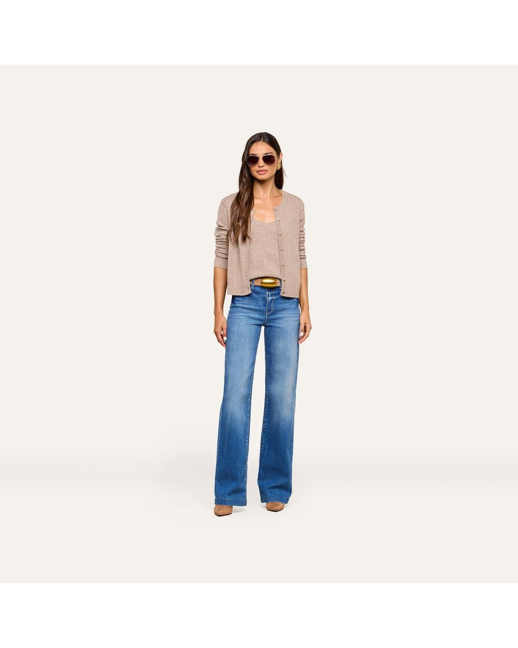 L'Agence Natural Malone Cashmere Cardigan