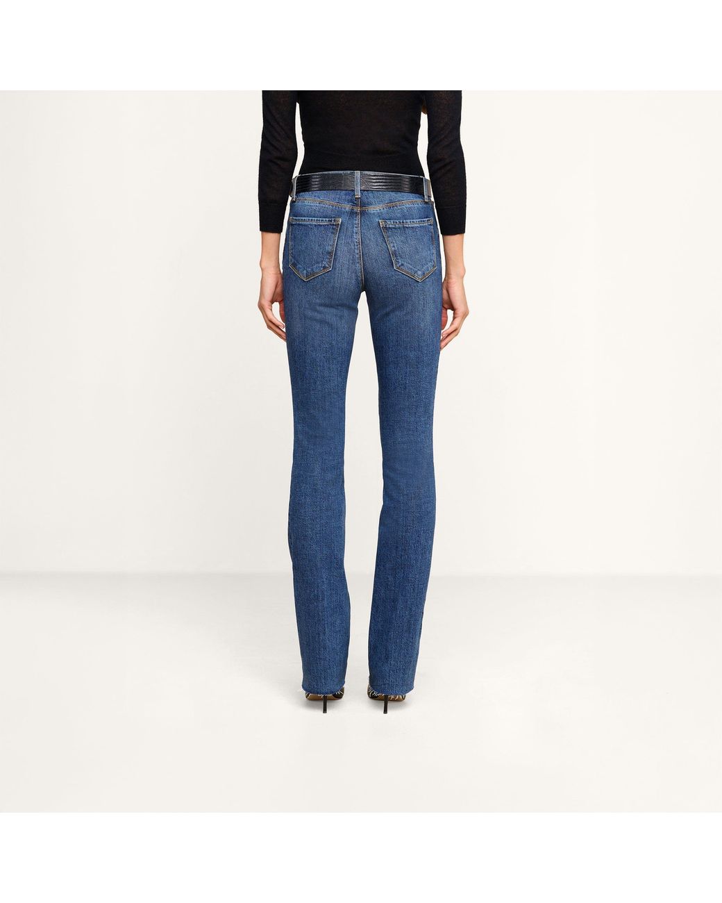 L'Agence Blue Ruth Straight-Leg Jean