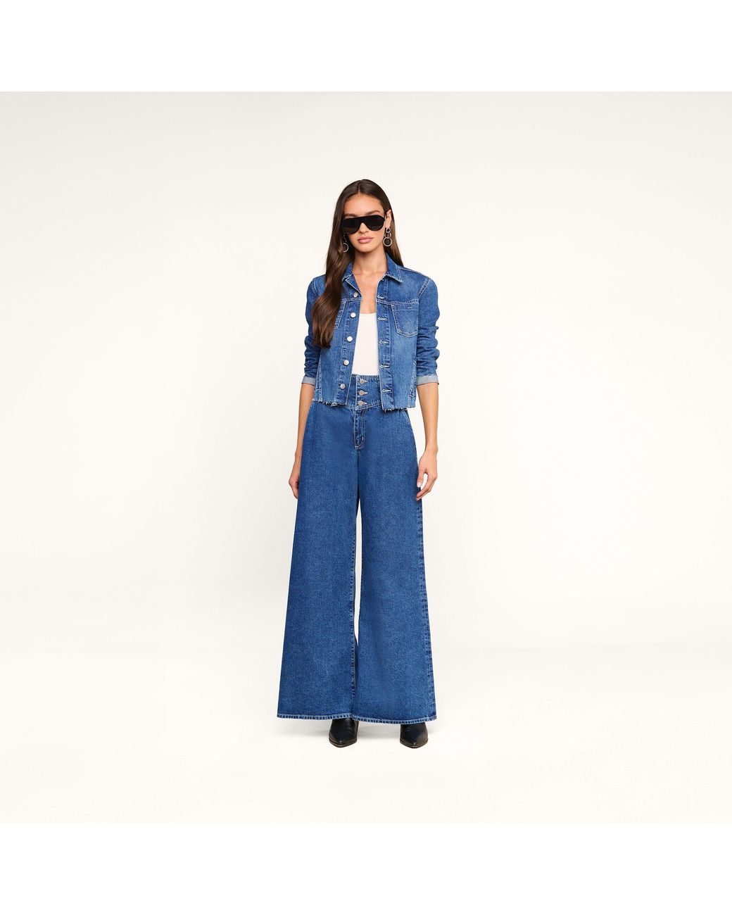 L'Agence Blue Janelle Jean Jacket