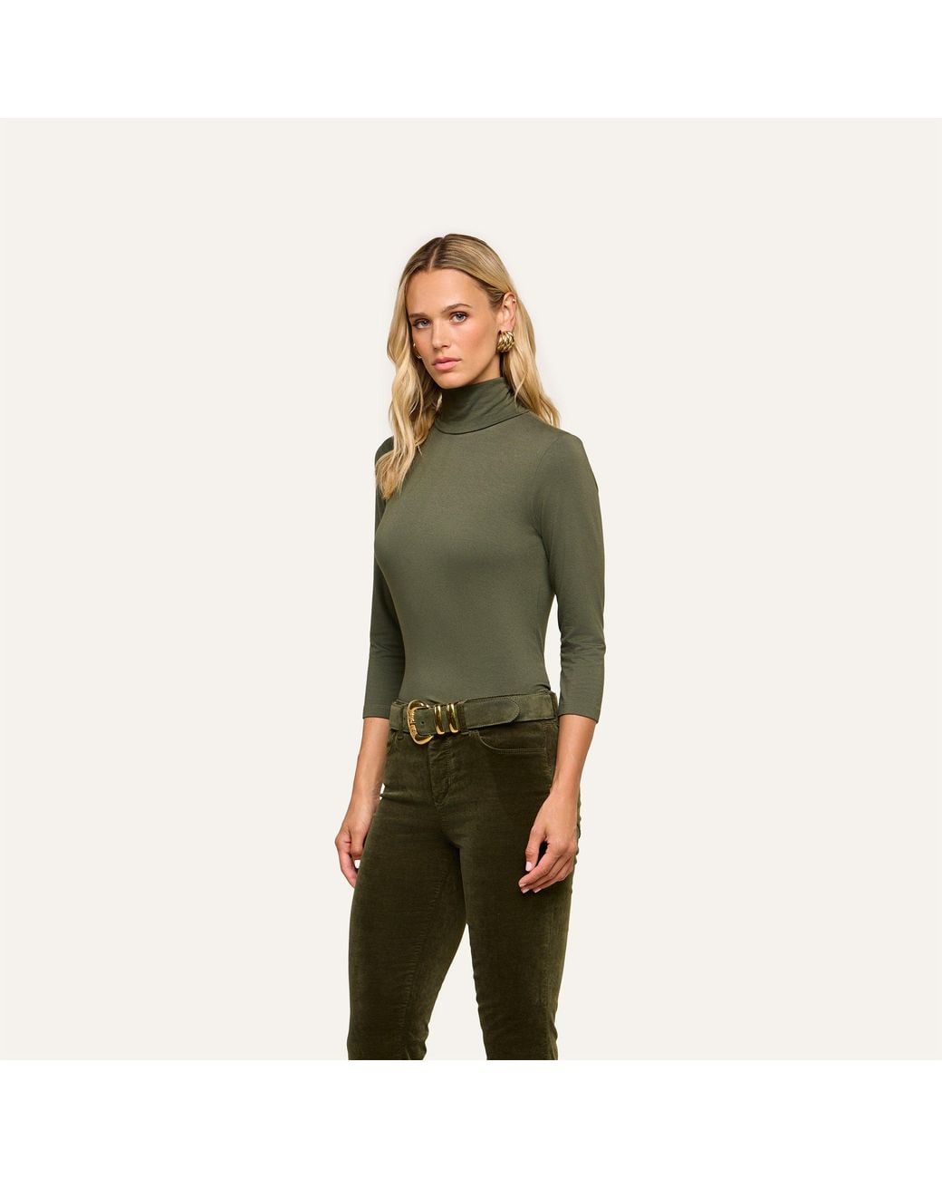L'Agence Green 'Agence Aja Turtleneck