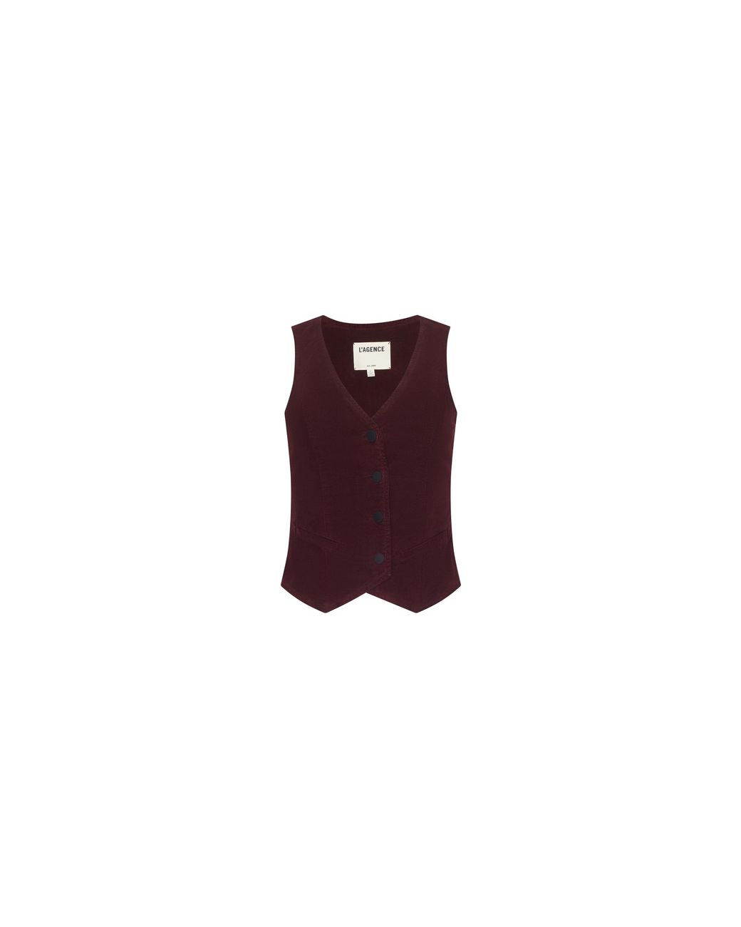L'Agence Purple Yelena Corduroy Vest