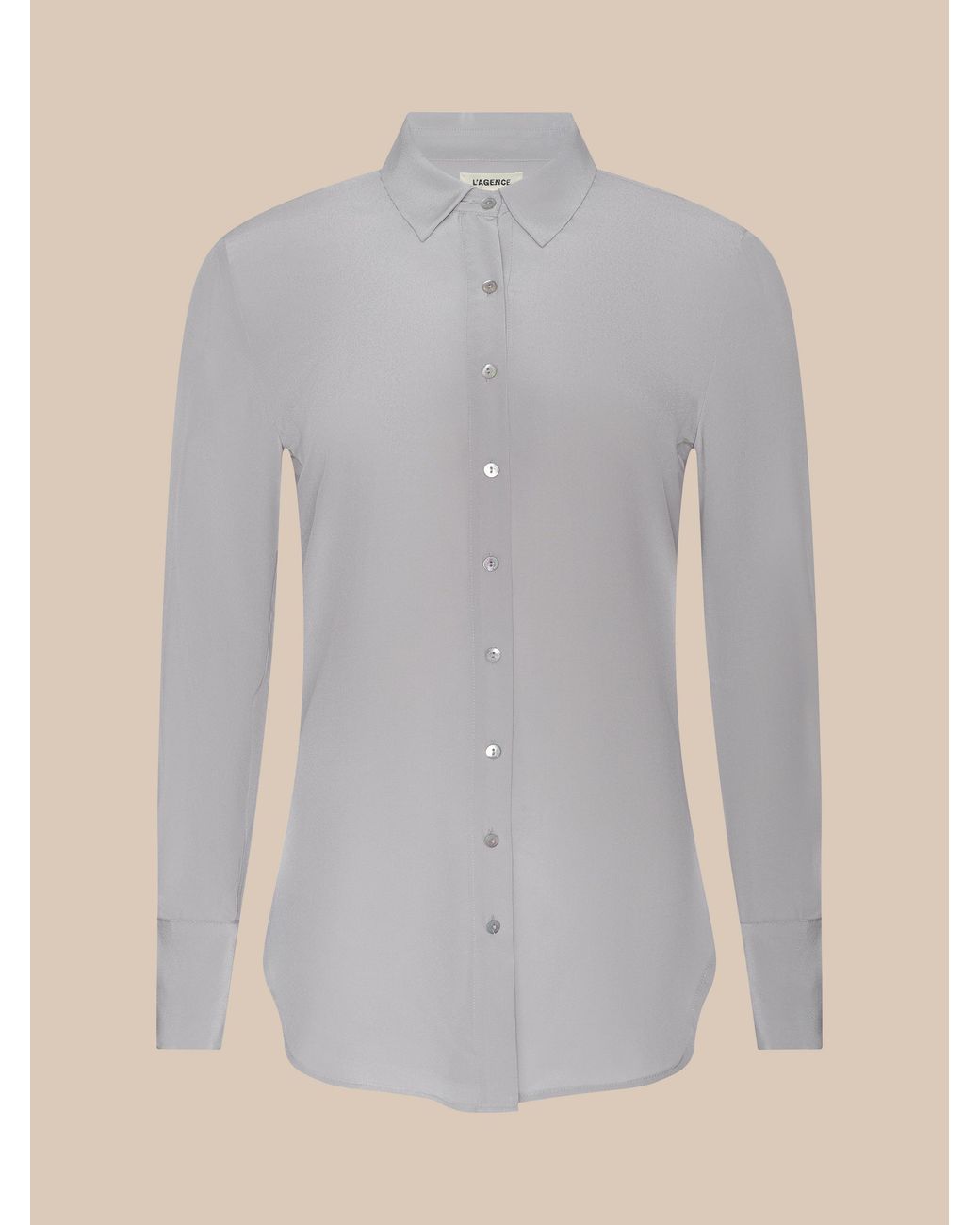 Chemisier En Soie Babette En Étain Clair L'Agence en coloris Blue
