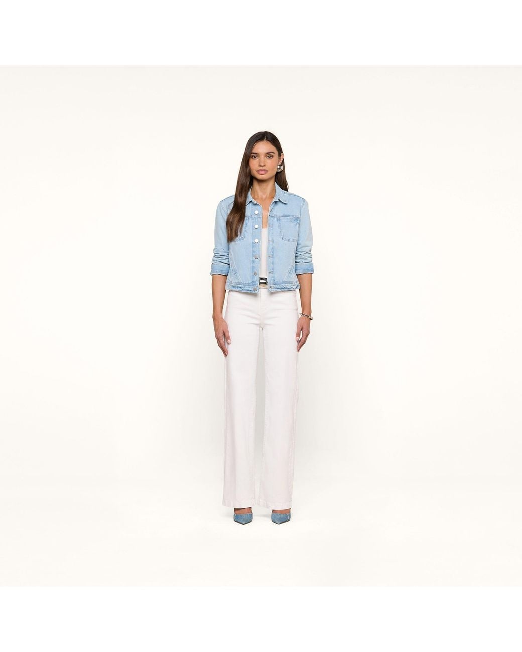 L'Agence Blue Celine Jean Jacket
