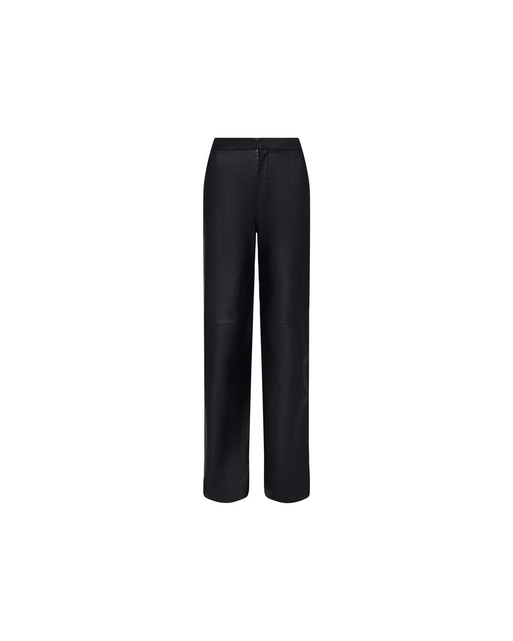 L'Agence Blue Livvy Leather Trouser