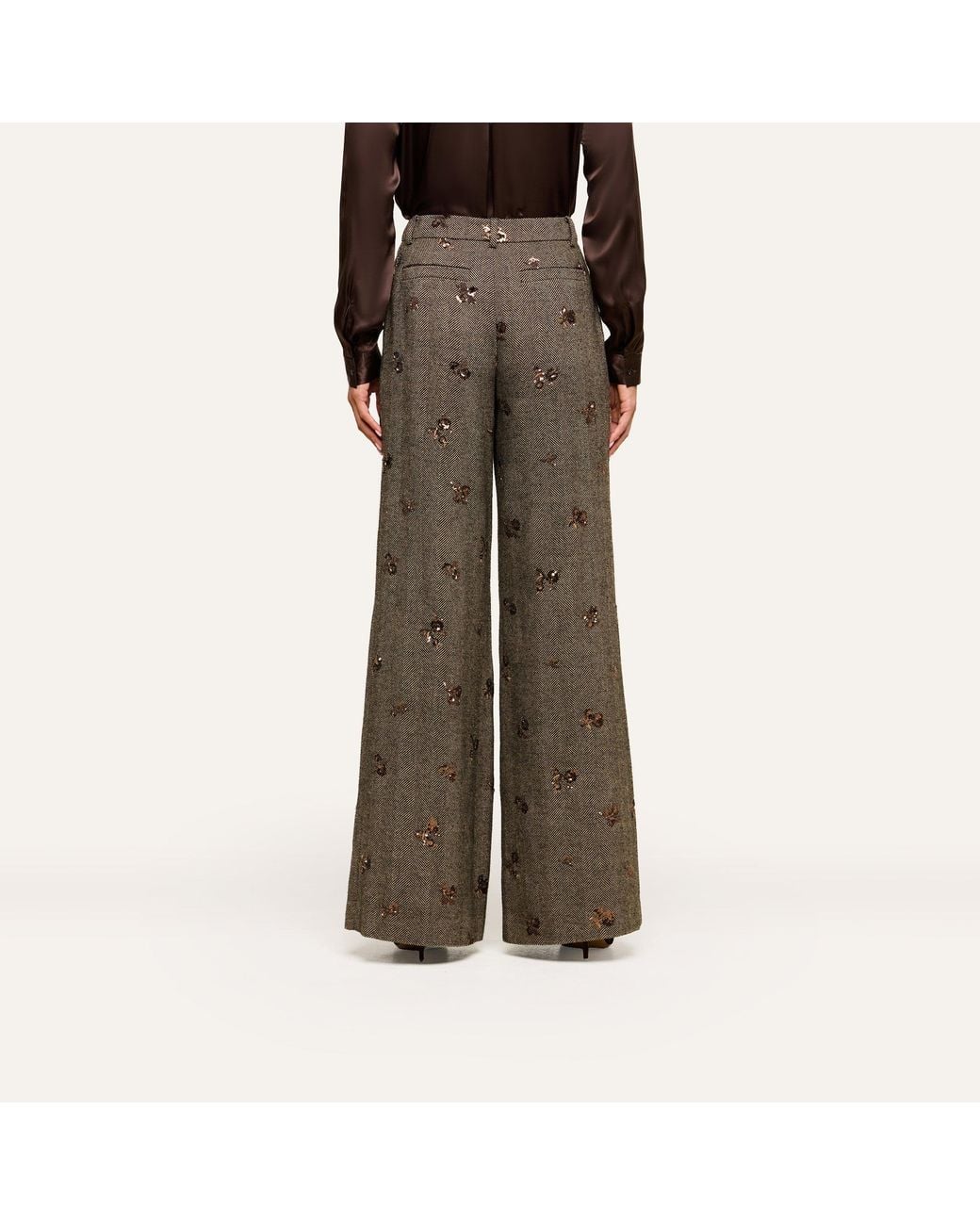 L'Agence Gray Allanah Sequined Trouser