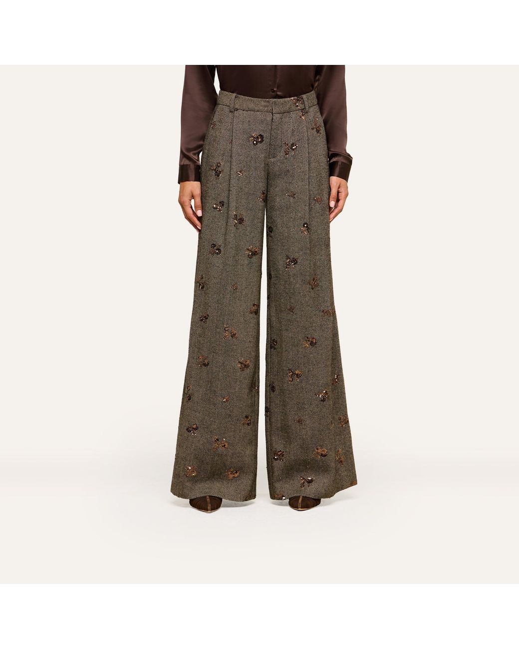 L'Agence Gray Allanah Sequined Trouser