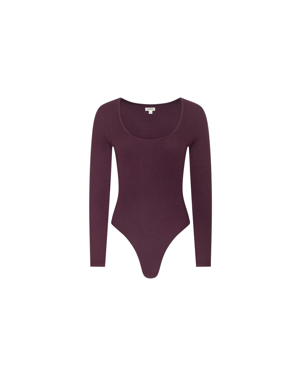 L'Agence Purple Elara Scoopneck Bodysuit