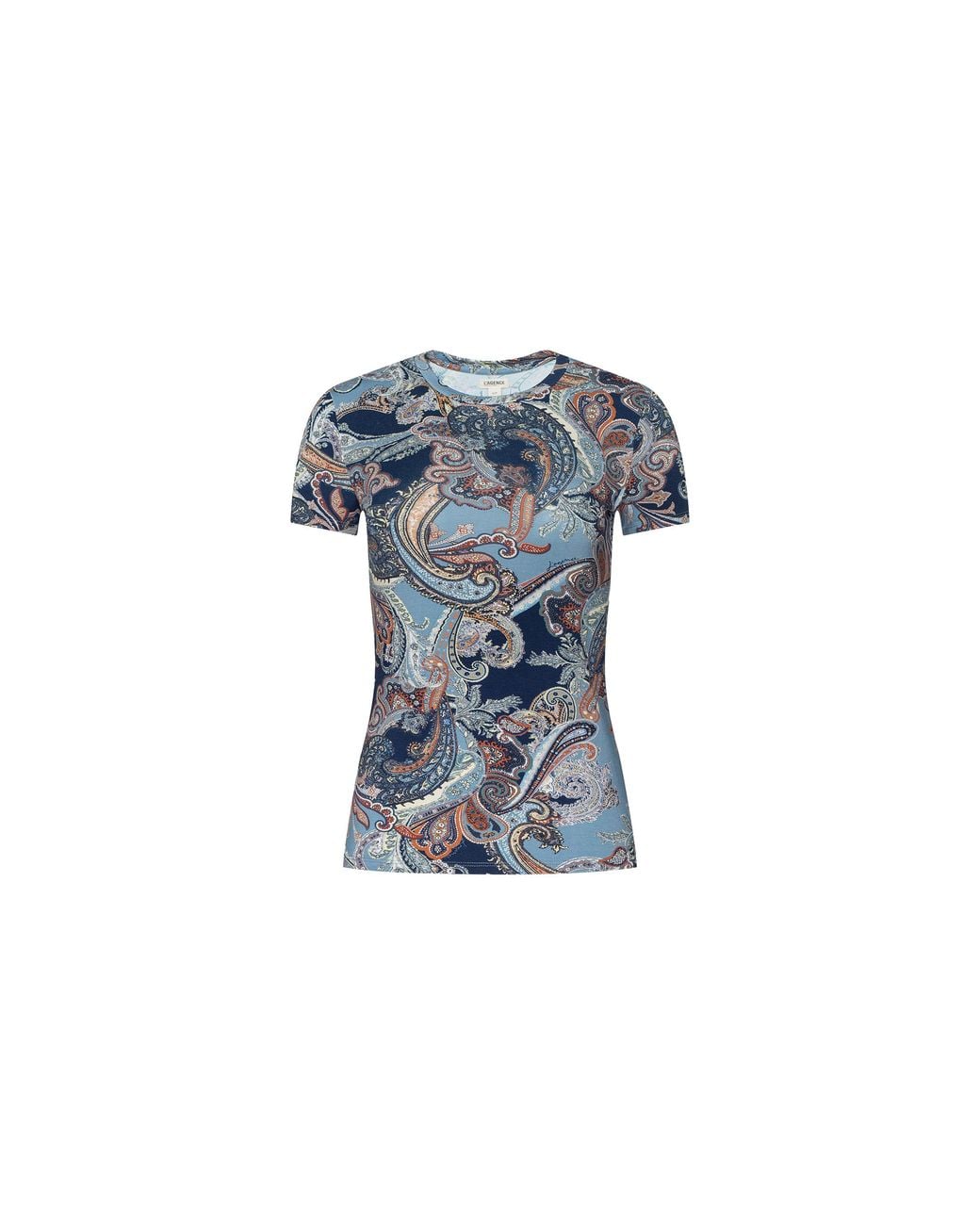 L'Agence Blue Ressi Fitted T-Shirt
