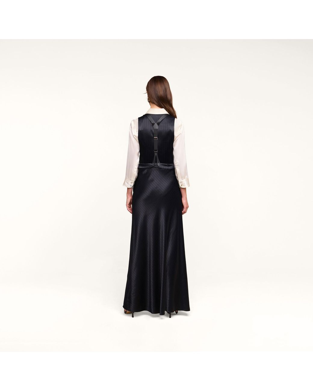L'Agence Natural Vespera Suspender Maxi Skirt