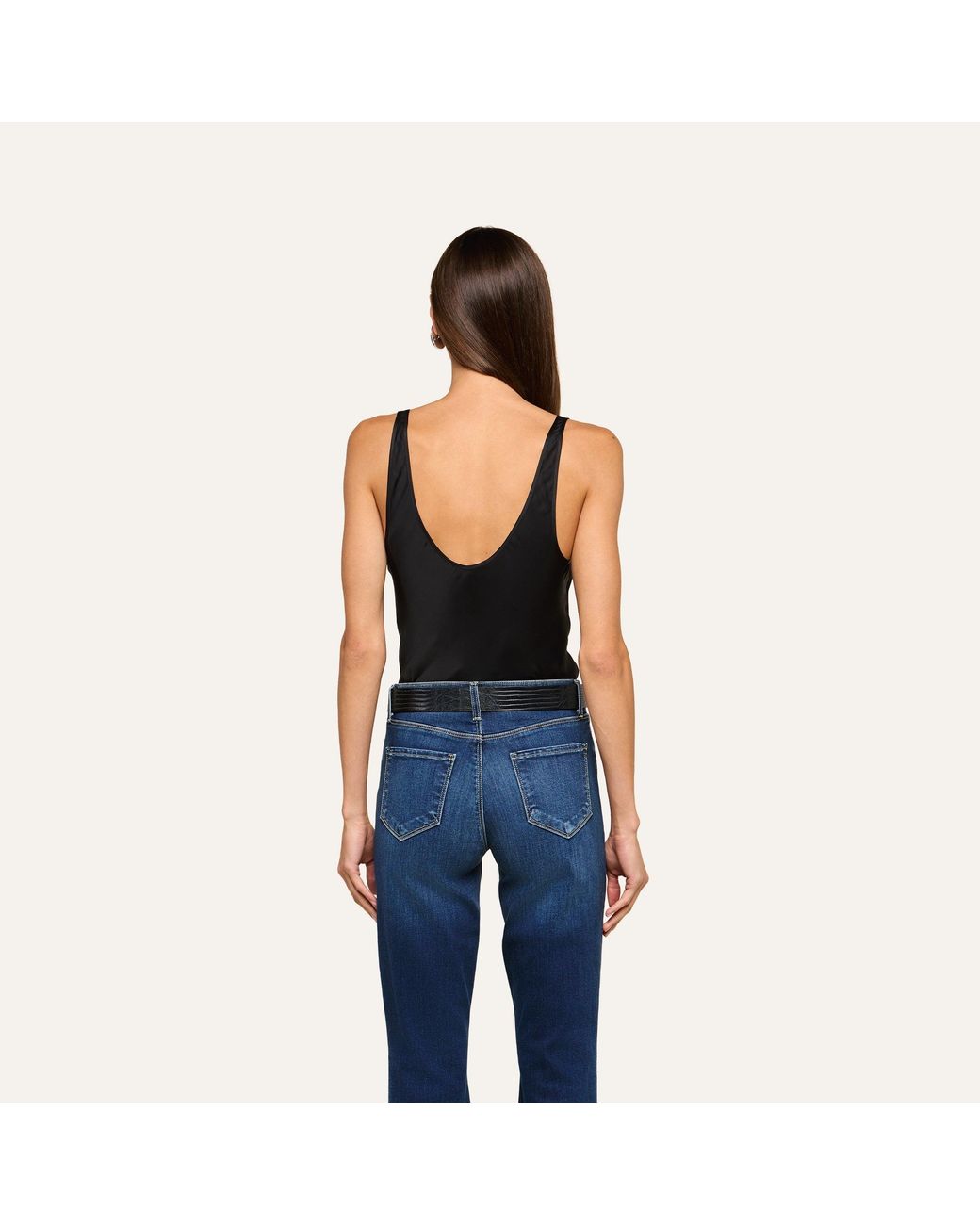 L'Agence Black Eddie Tank Top
