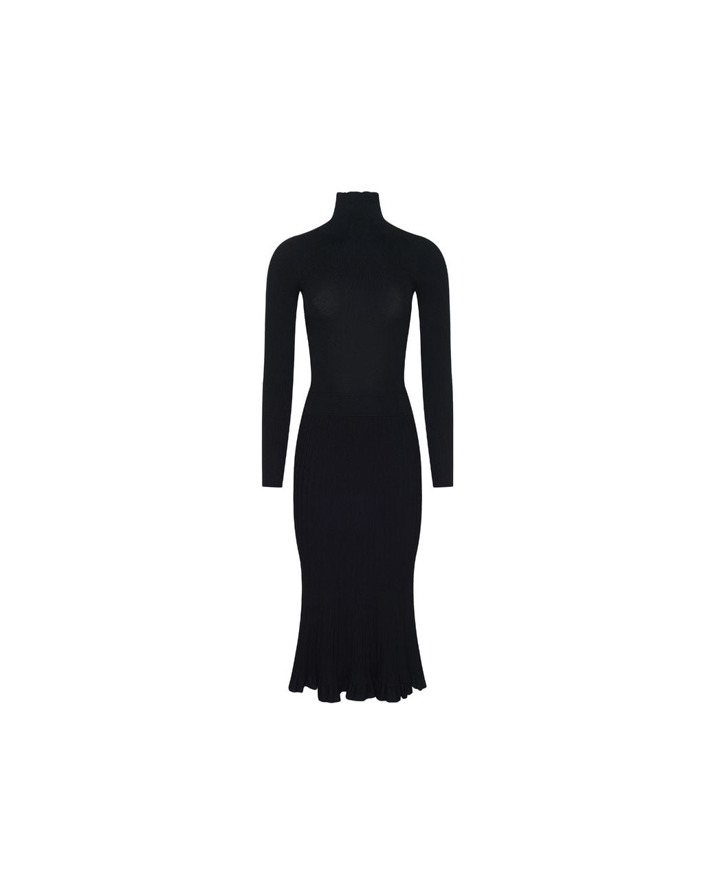 L'Agence Black Solaire Knit Dress