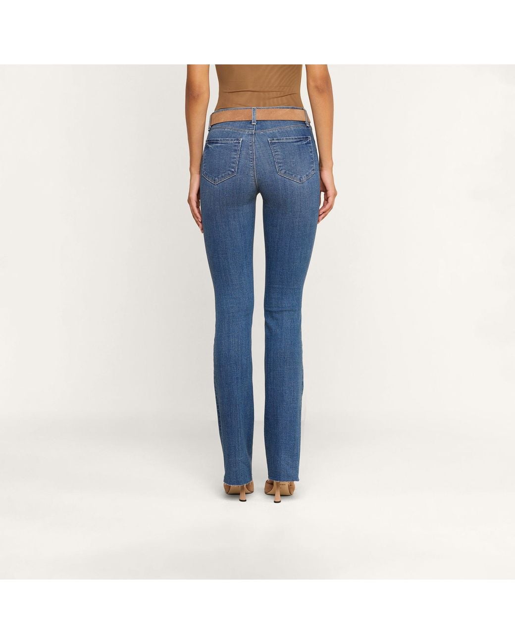 L'Agence Blue Ruth Straight-Leg Jean
