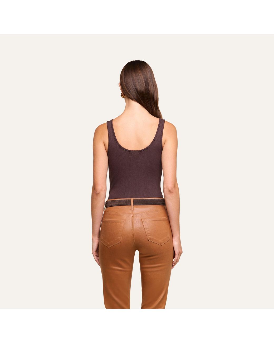 L'Agence Purple Nica Scoopneck Bodysuit