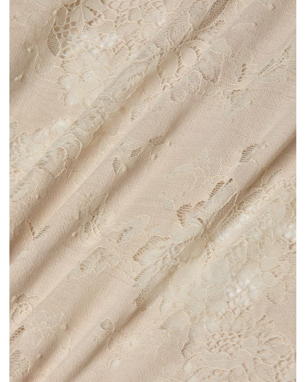 Robe Mi-Longue En Dentelle Ralphie L'Agence en coloris White