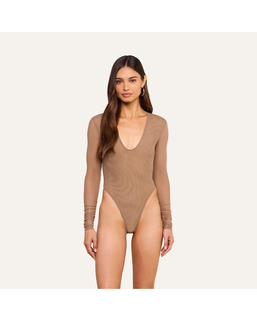 L'Agence Natural Thalassa High-Leg Bodysuit