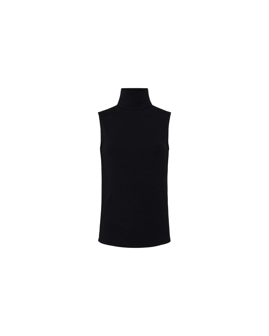 L'Agence Blue Ceci Sleeveless Turtleneck