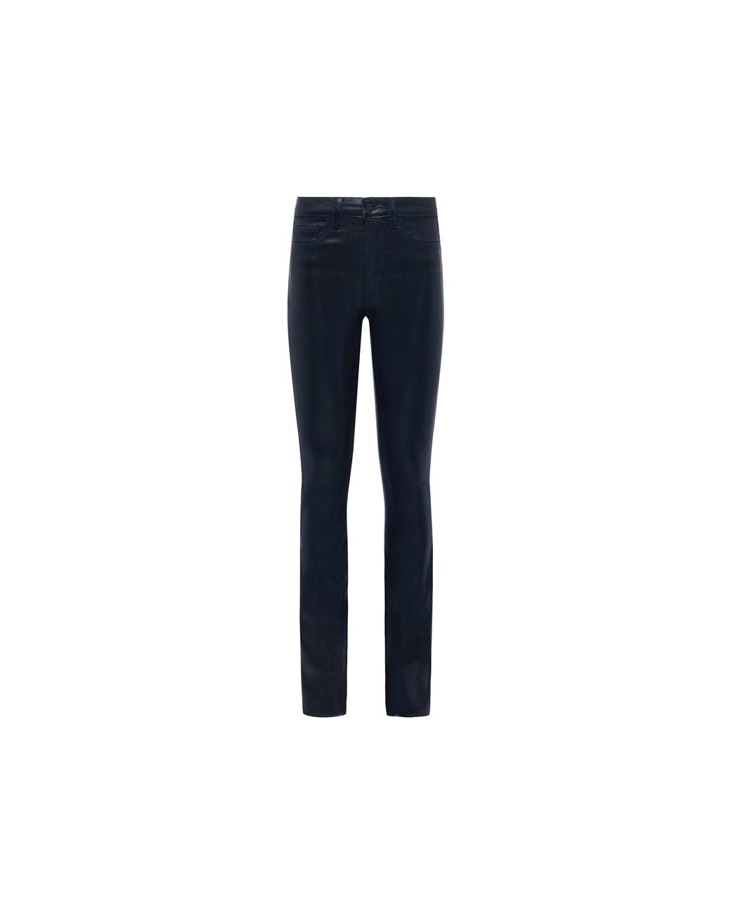 L'Agence White Ruth Coated Straight-Leg Jean