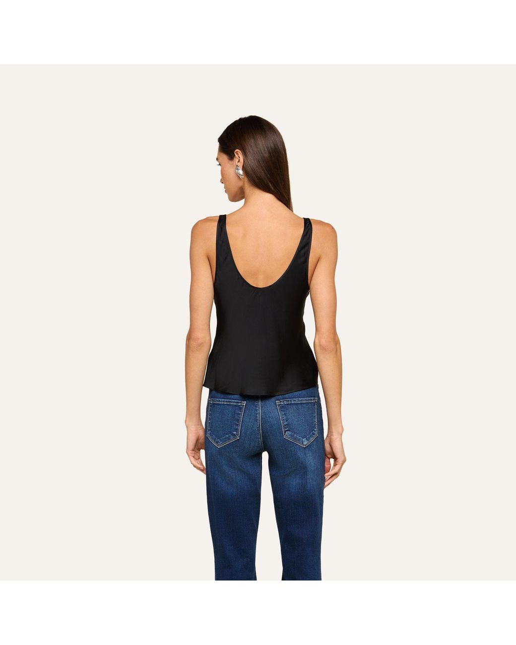 L'Agence Black Eddie Tank Top