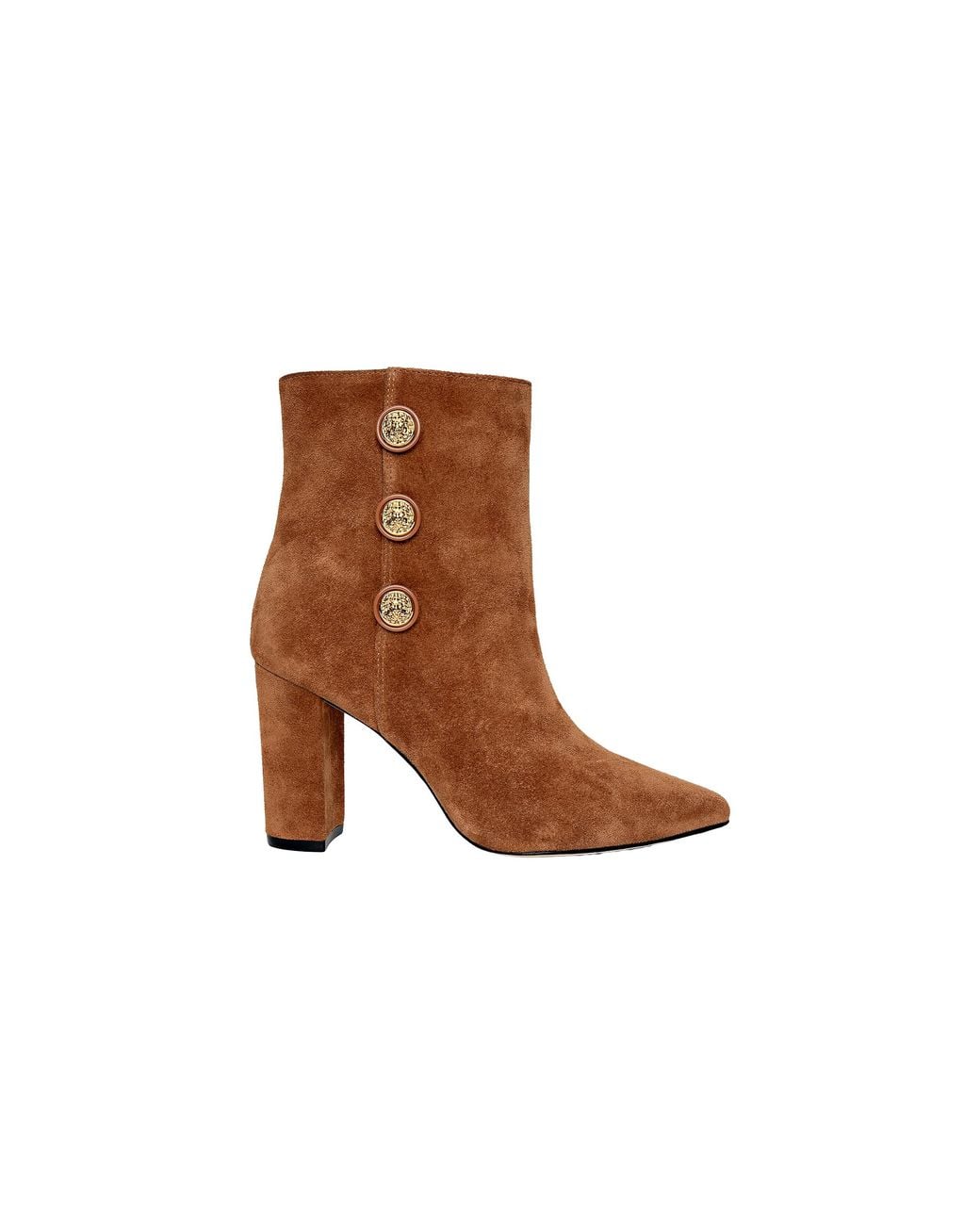 L'Agence Brown Theodora Block-Heel Bootie